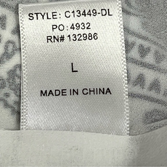 Olivia GREY SPAGHETTI STRAP TUNIC FLORAL‎ PATTERNED TOP - Picture 12 of 13